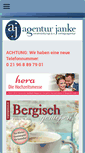 Mobile Screenshot of agentur-janke.de